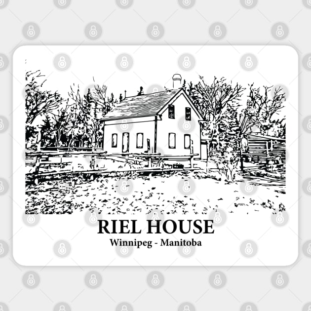 Riel House - Winnipeg MB Magnet by Lakeric